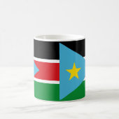 Drapeau Sud-Soudan Céramique café Mug (Centre)