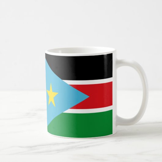 Drapeau Sud-Soudan Céramique café Mug (Droite)