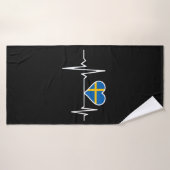 Drapeau suédois (Serviette de bain)
