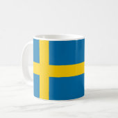 Drapeau suédois Café Mug (Devant gauche)