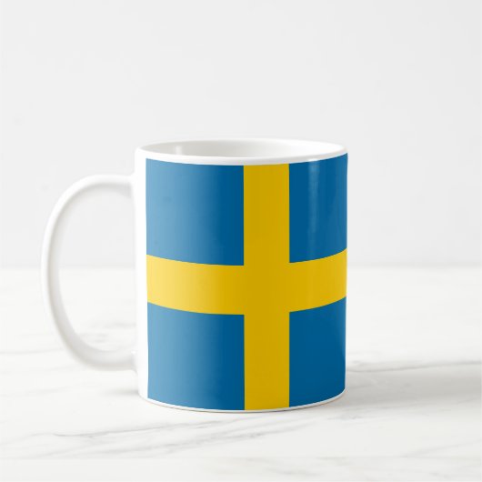 Drapeau suédois Café Mug (Gauche)