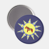 Drapeau suédois et Magnet Cheval de Dala (Recto/Verso)
