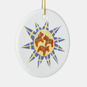 Drapeau suédois et ornement de Dala Hors (Droite)