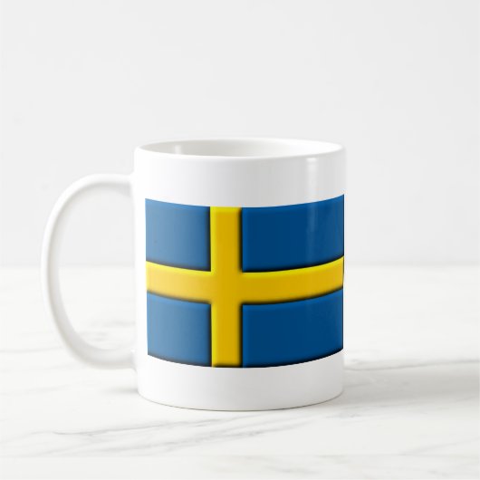 Drapeau suédois Mug suédois (Gauche)