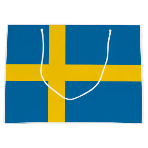 Drapeau suédois (Suède) Sac cadeau moyen