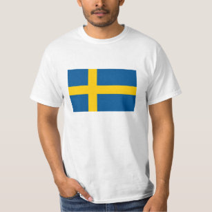 Drapeau suédois t-shirts pour la Suède
