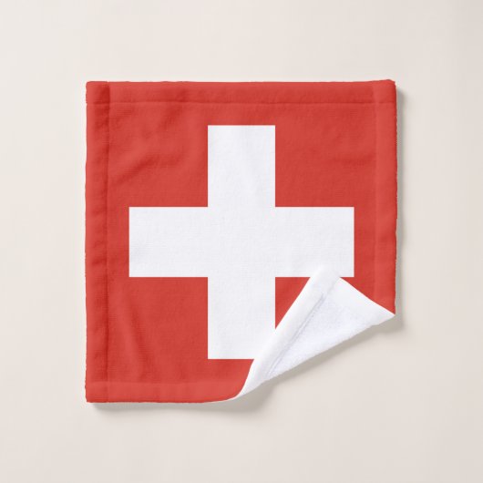 Drapeau suisse (Gant de toilette)