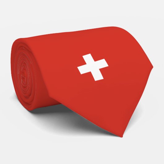 Drapeau suisse Cravate (Roulé)