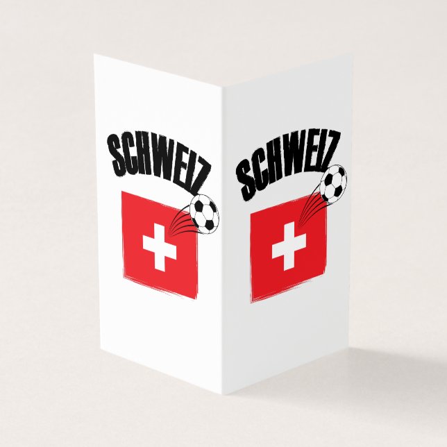 Drapeau suisse de soccer Schweiz Fussball (Outside)