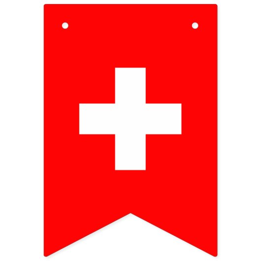 Drapeau suisse & fête Suisse Bannières / Mariages (Deuxième drapeau)