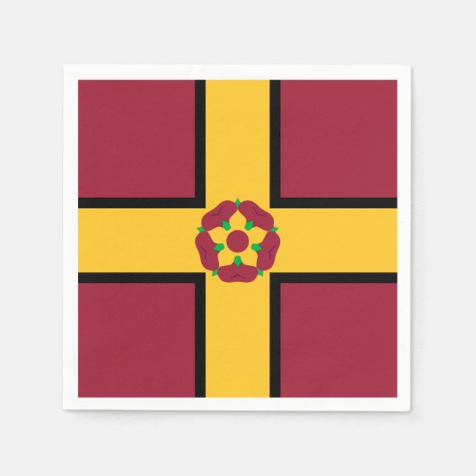 Drapeau sur les serviettes en papier Northamptonsh (Devant)