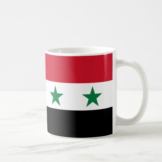 Drapeau Syrie Céramique café Mug (Droite)