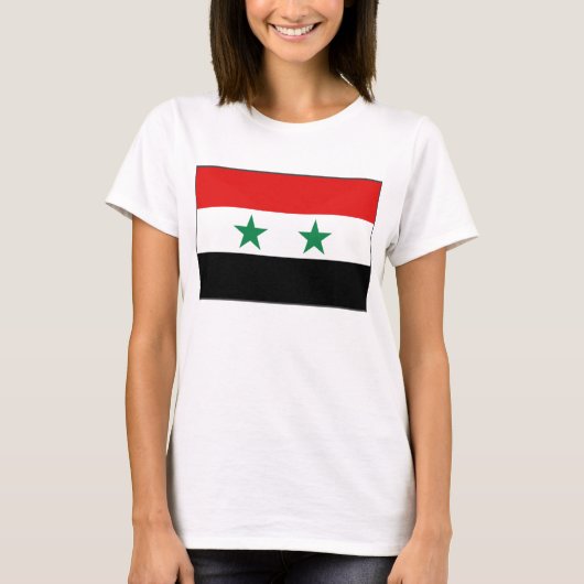 Drapeau Syrie x Carte T-shirt (Devant)