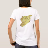 Drapeau Syrie x Carte T-shirt (Dos)