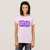 Drapeau, t-shirt blanc bio pour dames (Devant entier)