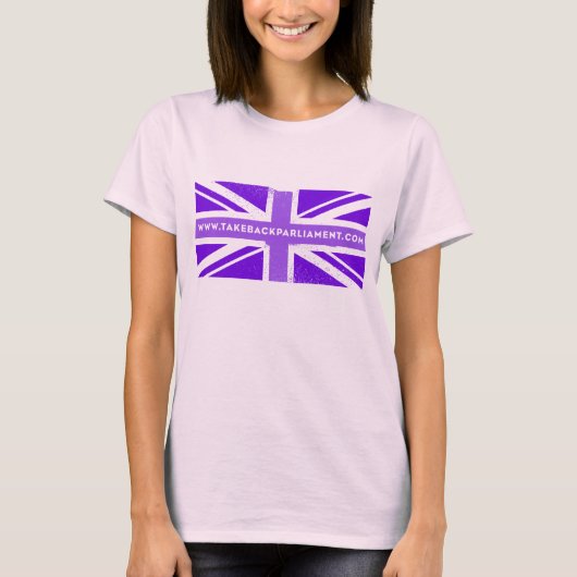 Drapeau, t-shirt blanc bio pour dames (Devant)