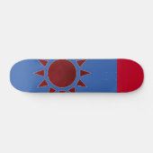 Drapeau Taïwan Red Sun Skateboard (Horz)