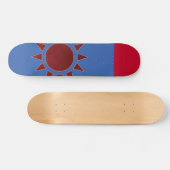 Drapeau Taïwan Red Sun Skateboard (Horz)