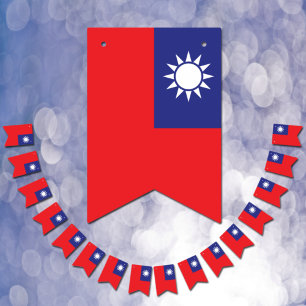 Drapeau Taïwanais & Parti Taïwan Bannières / Maria