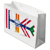 Drapeau Tampa, Floride Grand sac cadeau (Dos Angle)