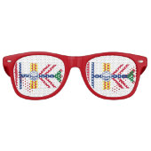 Drapeau Tampa, Floride Lunettes de soleil Retro (Devant)