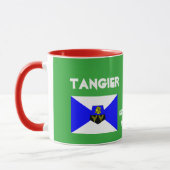 Drapeau Tanger Maroc - Mug personnalisable (Gauche)