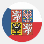Drapeau tchèque & autocollants de mode République (Devant)