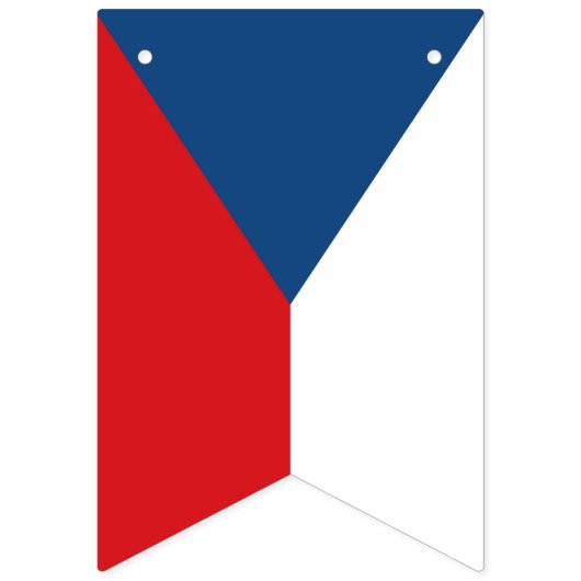 Drapeau tchèque & Parti République tchèque Bannièr (Deuxième drapeau)