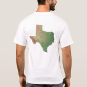 Drapeau texan + T-shirt Carte (Dos)
