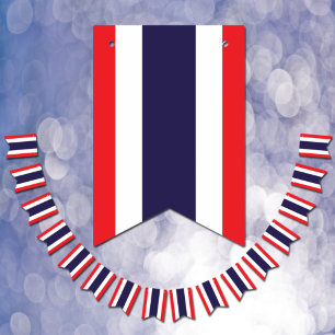 Drapeau thaïlandais et bannières de fête thaïlanda