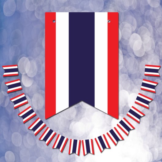 Drapeau thaïlandais et bannières de fête thaïlanda