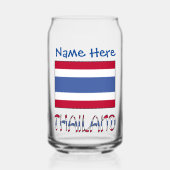 Drapeau thaïlandais thaï personnalisé bleu (Recto)