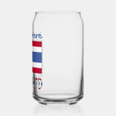 Drapeau thaïlandais thaï personnalisé bleu (Gauche)