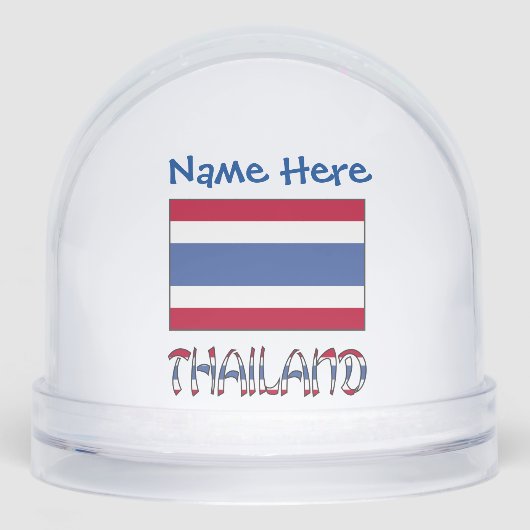 Drapeau thaïlandais thaï personnalisé bleu  (Avant)
