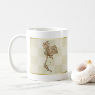 Drapeau Thaïlande + Plan Mug