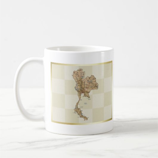 Drapeau Thaïlande + Plan Mug (Gauche)