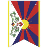 Drapeau Tibétain & Parti Tibet Bannières / Mariage (Deuxième drapeau)