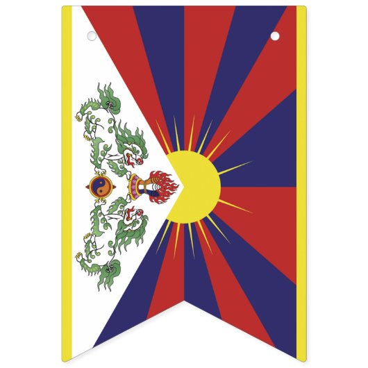 Drapeau Tibétain & Parti Tibet Bannières / Mariage (Premier drapeau)