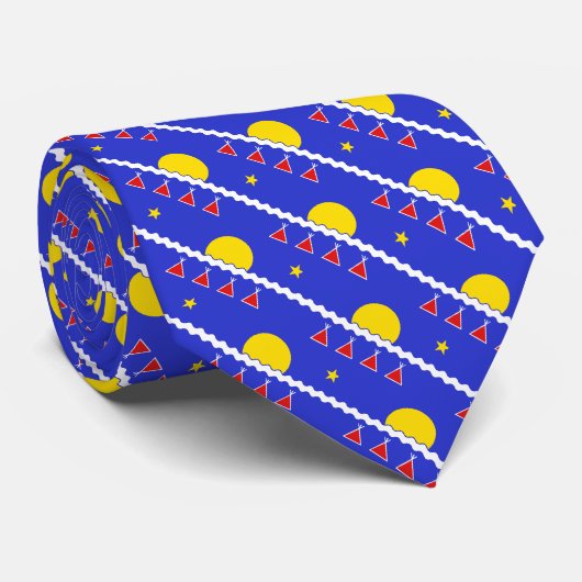 Drapeau Tlicho Souvenir Cravates Nation Tlicho Nec (Roulé)