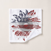 Drapeau tournesol (Gant de toilette)