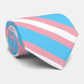 Drapeau transgenre cravate rayée (Roulé)