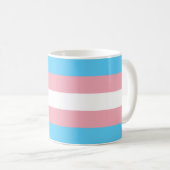 Drapeau transgenre de café Mug (Devant droit)