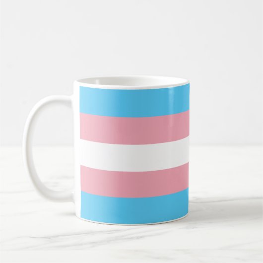 Drapeau transgenre de café Mug (Gauche)