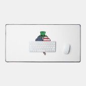 Drapeau Trèfle Vintage Fête de la Saint-Patrick (Clavier et souris)