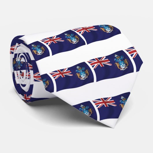 Drapeau Tristan Da Cunha Cravate (Roulé)