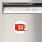 Drapeau tunisien Magnets (In Situ (Lave-vaisselle))