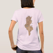 Drapeau tunisien x Carte T-shirt (Dos)