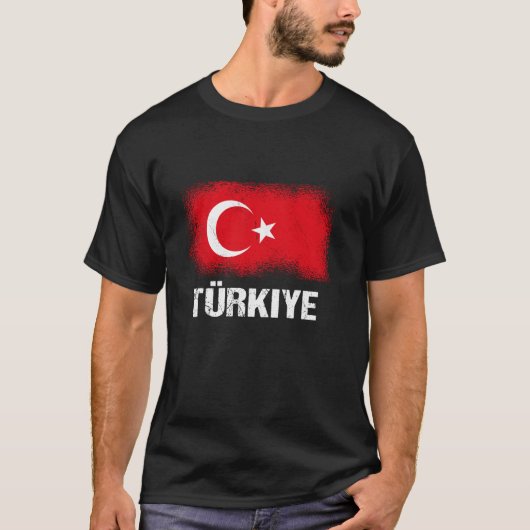 Drapeau turc Turquie T-shirt (Devant)