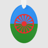 Drapeau tzigane romani (devant)