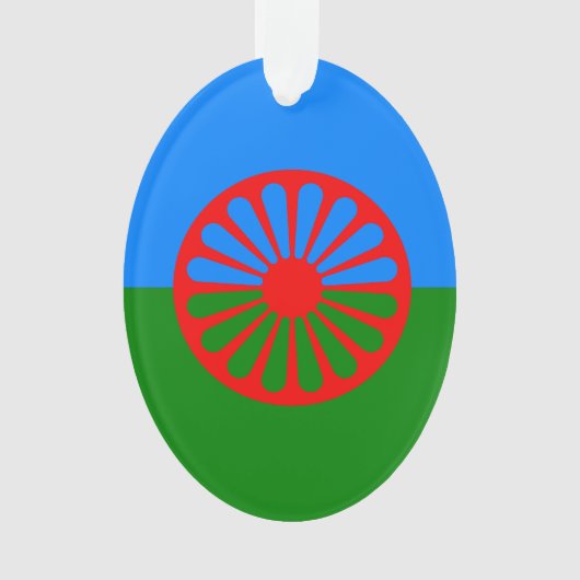 Drapeau tzigane romani (devant)